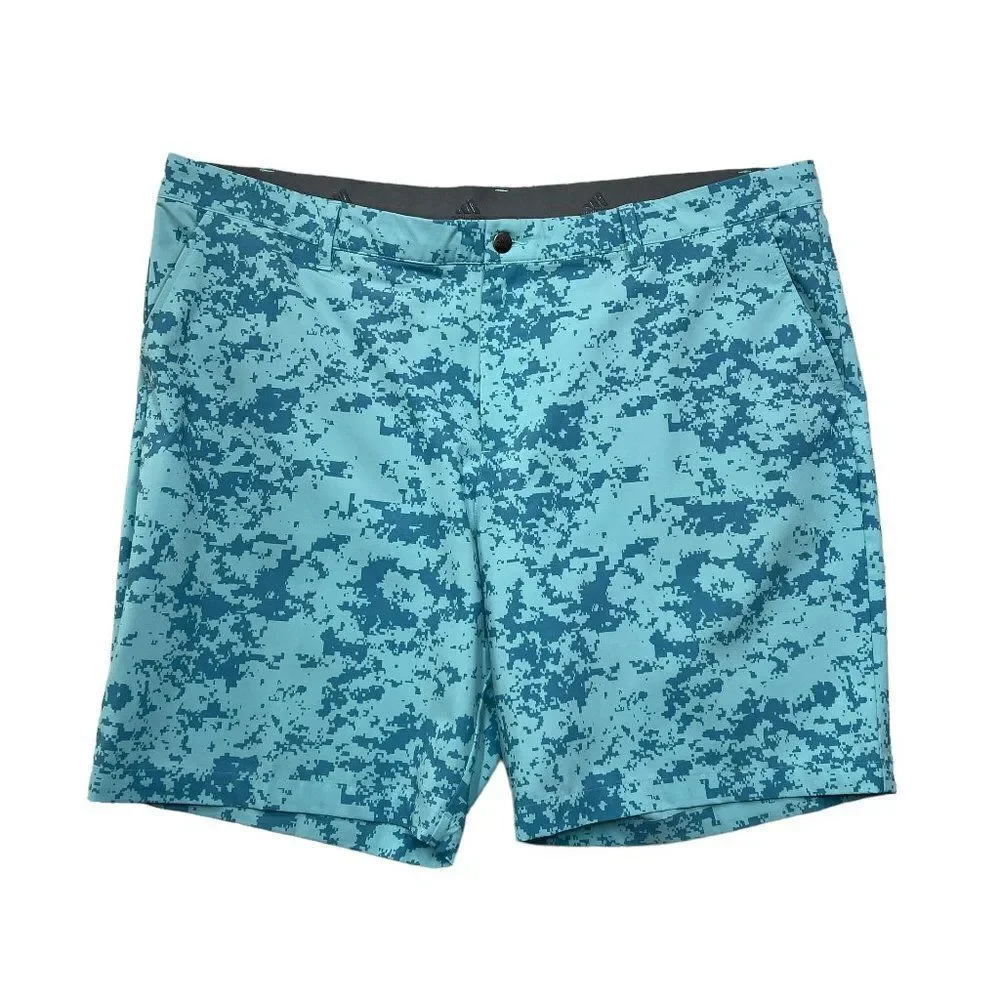 Adidas Ultimate 365 Golf Shorts Men's 42 Blue Camo‎ Athletic Performance Hybrid